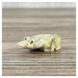 Tony Ahiyite Zuni Carved Serpentine Frog Fetish