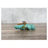 Edna Leki Zuni Carved Turquoise Fox Fetish