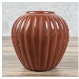 Alvin Baca Santa Clara Ribbed Melon Jar Pot