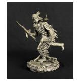 Franklin Mint Jim Pointer Pewter Crow Scout