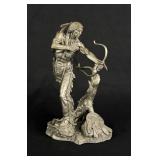 Franklin Mint Jim Pointer Pewter Sioux Hunter