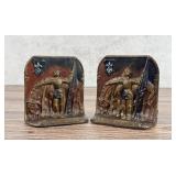 Joan of Arc Cast Iron Bookends