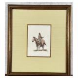 William Steve Seltzer Montana Indian Painting