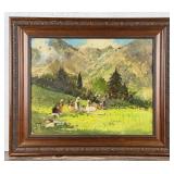 Sergio Cirno Bissi Oil on Canvas Painting