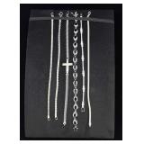 Group of Sterling Silver Bracelets