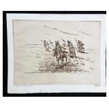Ace Powell Engraving Indian Warriors