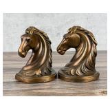 Art Deco Abbotware Horse Head Bookends