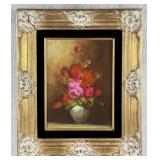 Mid Century Roses Oil Painting