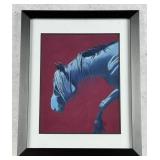 Daphne Johnson Clark Lonesome Blues Pastel Drawing