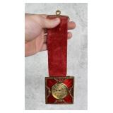 Antique Guilloche Enamel Ribbon Clock