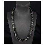 Native American Indian Trade Beads Brown Blue Eyes