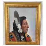 John Hall Iron Eyes Painting