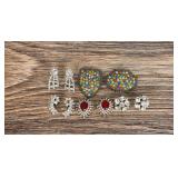 Group of Vintage Rhinestone Costume Jewelry