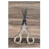 Sterling Silver Grape Scissors Shears