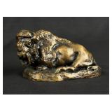 Daro Flood Reclining Buffalo Bronze