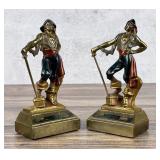 Armor Bronze Pirate Buccaneer Bookends