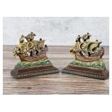 Hubley Cast Iron Spanish Galleon Ship Bookends