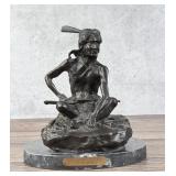 Charles M Russell Watcher of the Plains Bronze