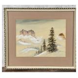 Jon Janutis Montana Gouache Painting