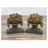 Judd Cast Iron Flower Urn Bookends