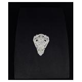 Costume Jewelry Rhinestone Fur Clip