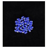 Blue Chevron Native American Indian Trade Beads