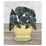 Hubley Cast Iron Flower Basket Door Stop