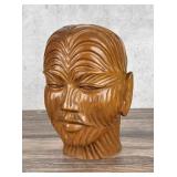 Paul Fujimoto Hawaiian Carved Wood Head