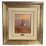 Olaf Wieghorst On His War Pony Painting