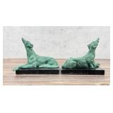 Art Deco Russian Borzoi Dog Bookends