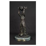 Frederic Reminton Calling the Buffalo Bronze