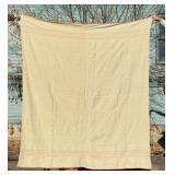 Antique Wool Pink Banded Fur Trade Blanket