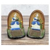 Albany Foundry Cast Iron Southern Belle Bookends