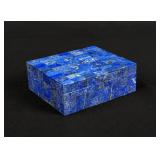 Lapis Lazuli Inlay Stone Jewelry Trinket Box