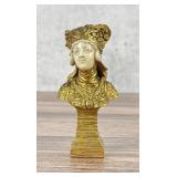 Eugene Bernoud Woman In Medieval Dress Bronze