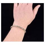 Navajo Sterling Silver Twisted Bracelet