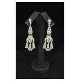 Ciro Art Deco Chandelier Costume Earrings