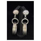 Minimalist Modernist Hoop Earrings