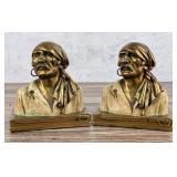 Paul Herzel Marion Bronze Pirate Bookends