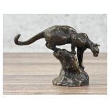 Philip R Goodwin Mountain Lion Bronze
