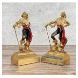 Armor Bronze Pirate Buccaneer Bookends