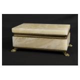 Italian Bronze Mounted Alabaster Trinket Box