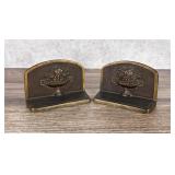 Judd Cast Iron Flower Urn Bookends