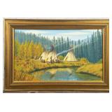 Harold Whitley High Country Camp Painting
