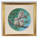 Joe Thornbrugh Barred Owls Painting