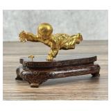 24k Gold Chinese Baby Chasing Cricket