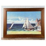 Edward Hopper The Lee Shore Giclee on Canvas
