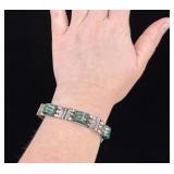 .800 Mexican Silver Panel Bracelet