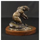 Clark Bronson Old Silver Tip Grizzly Bear Bronze