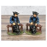 Wilton Cast Iron Amish Man Bookends